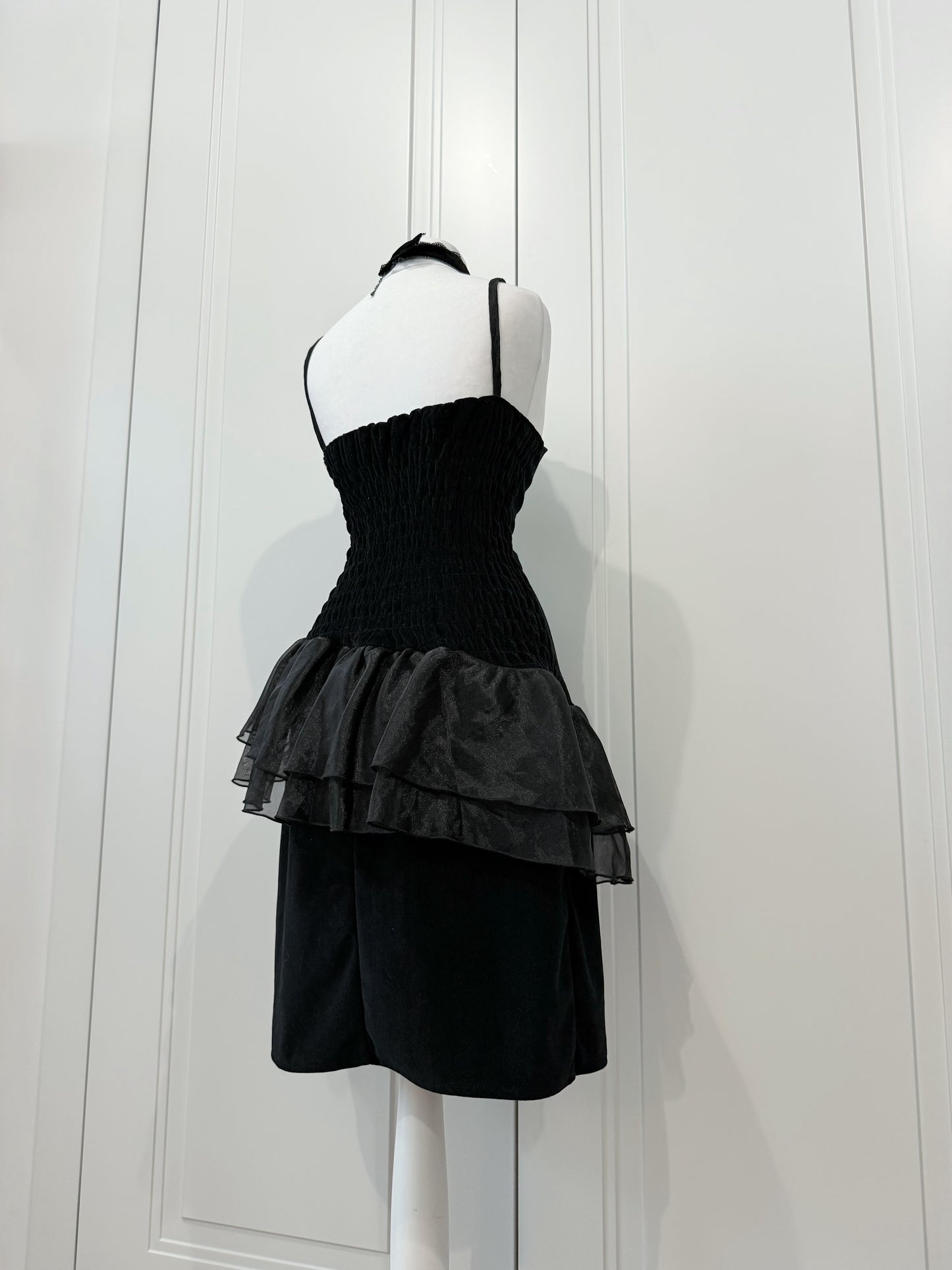 Black midi dress