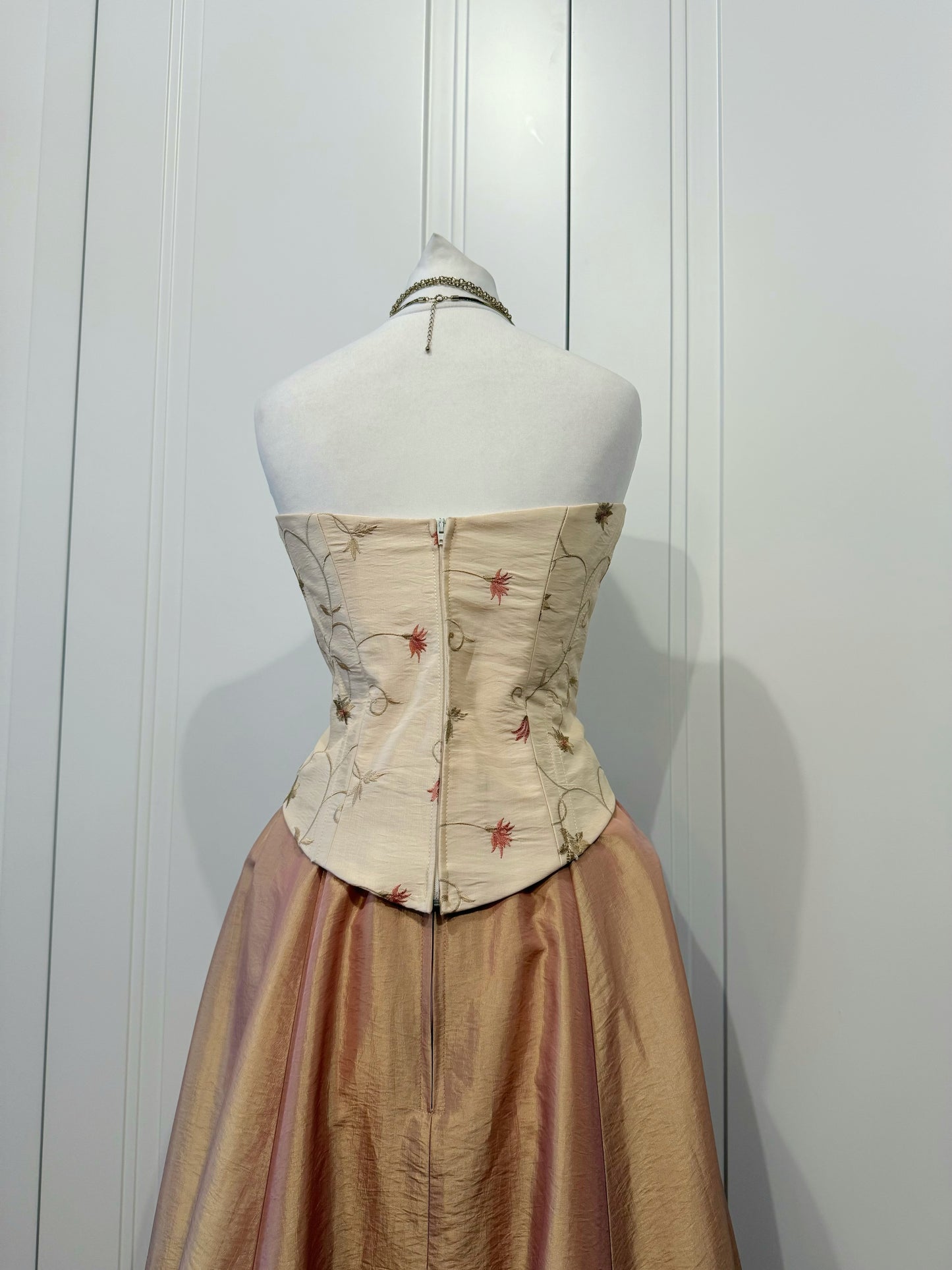 Rose Gold Fluffy Dress Set