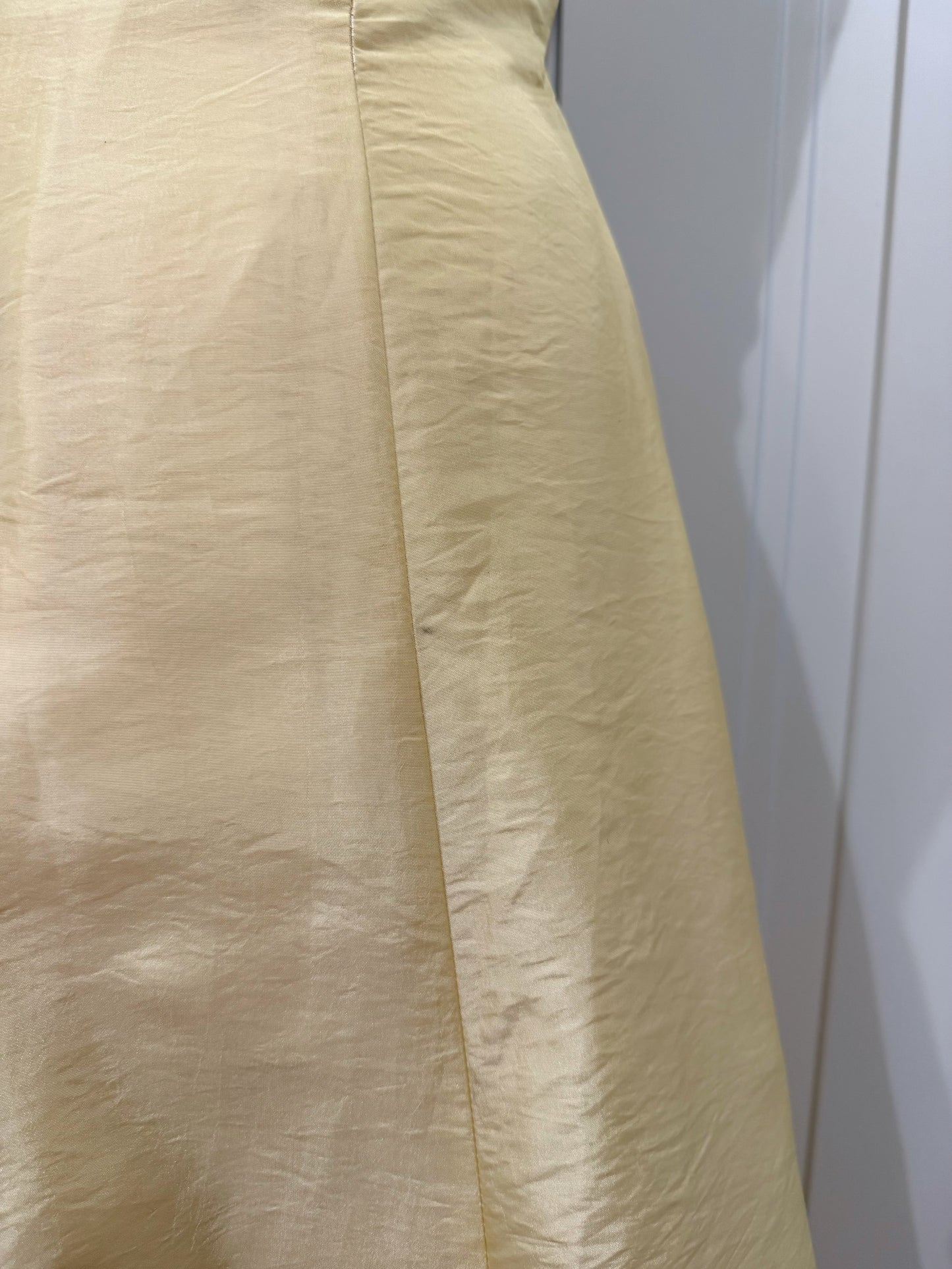 Elegant Yellow Princess Evening Dress