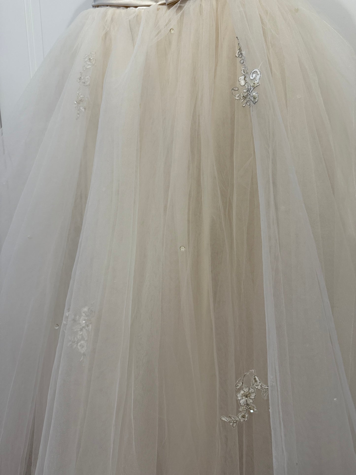 Ivory Princess Tulle Wedding Dress