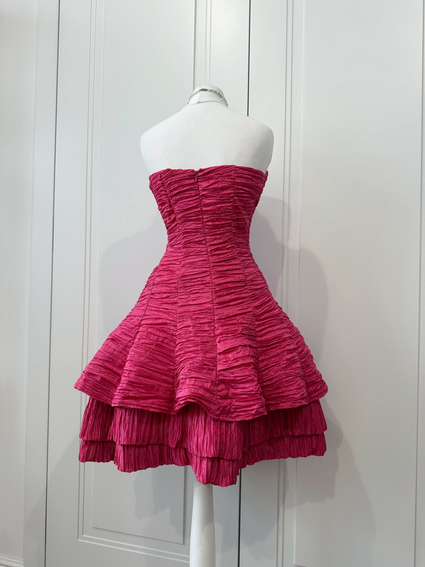 Pink mini dress
