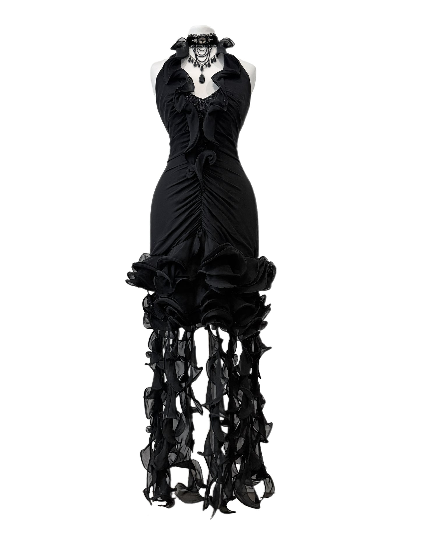 Unique black dress