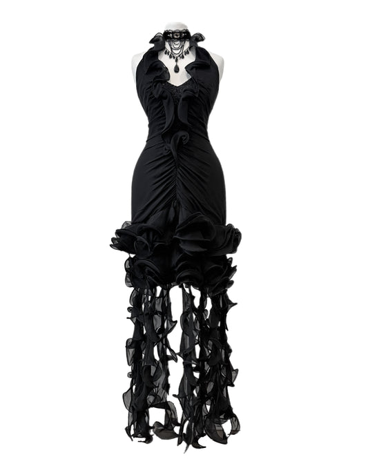 Unique black dress