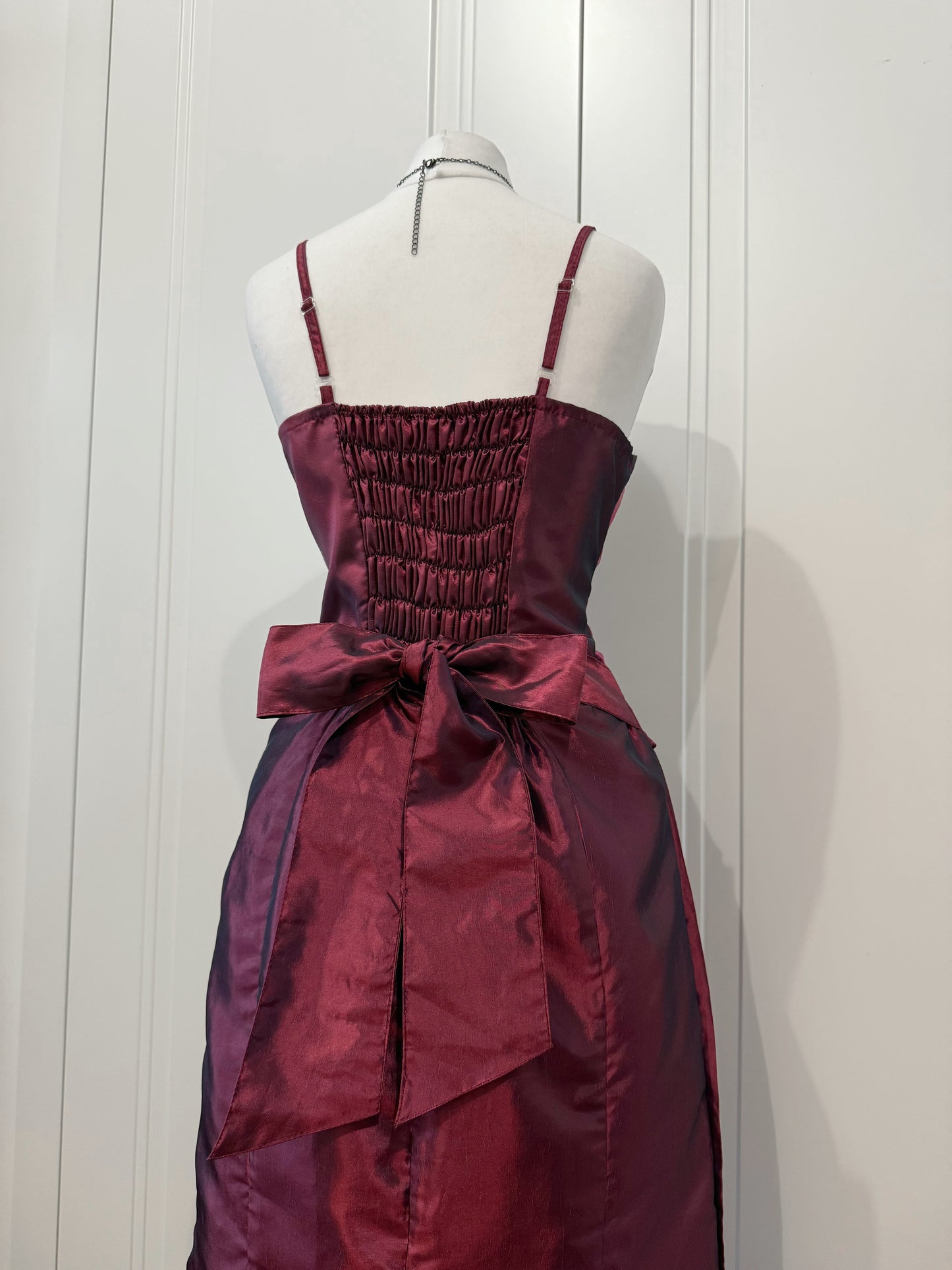 Burgundy & Purple Maxi Dress