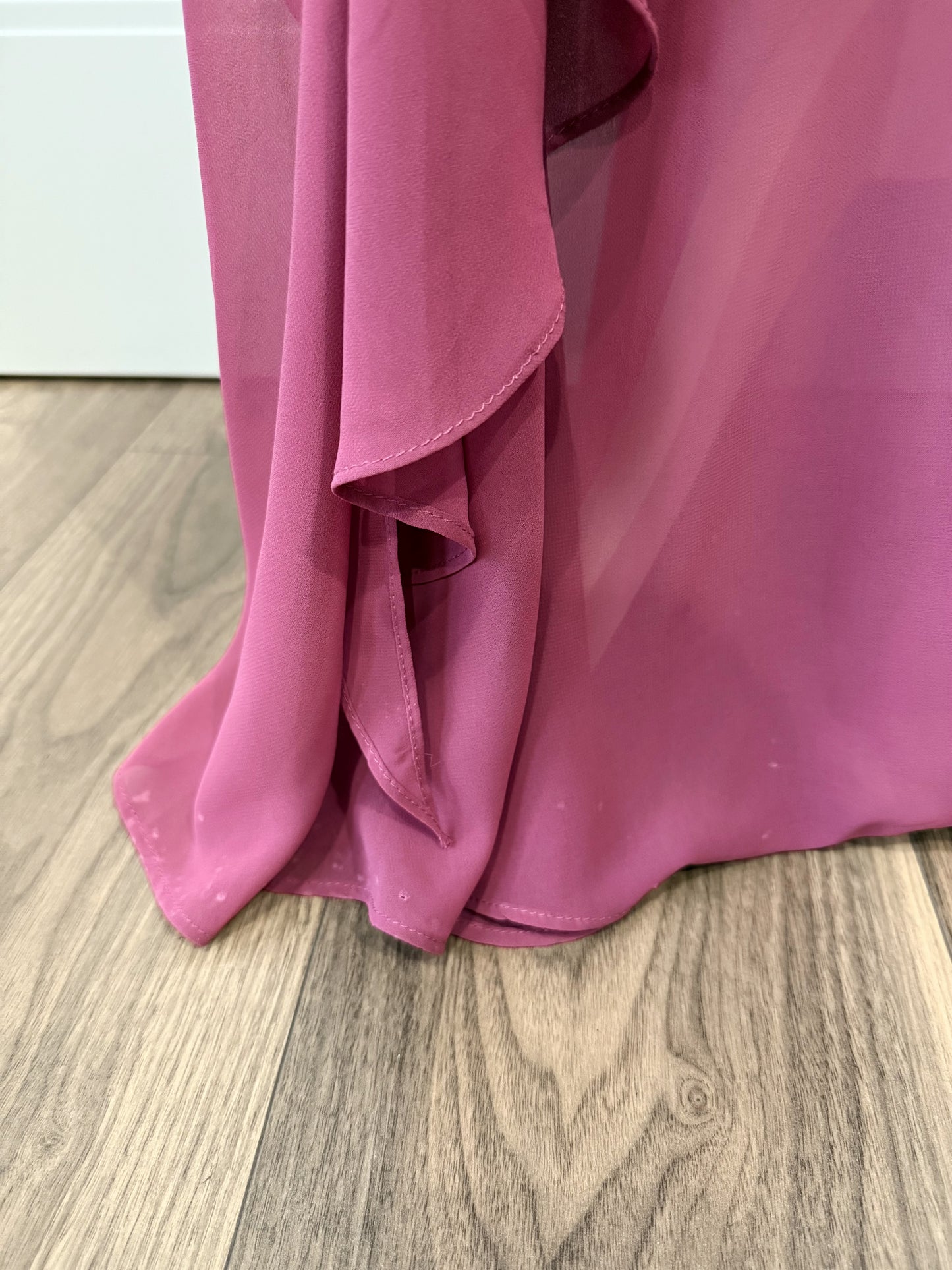 Mauve Textured Mermaid Dress