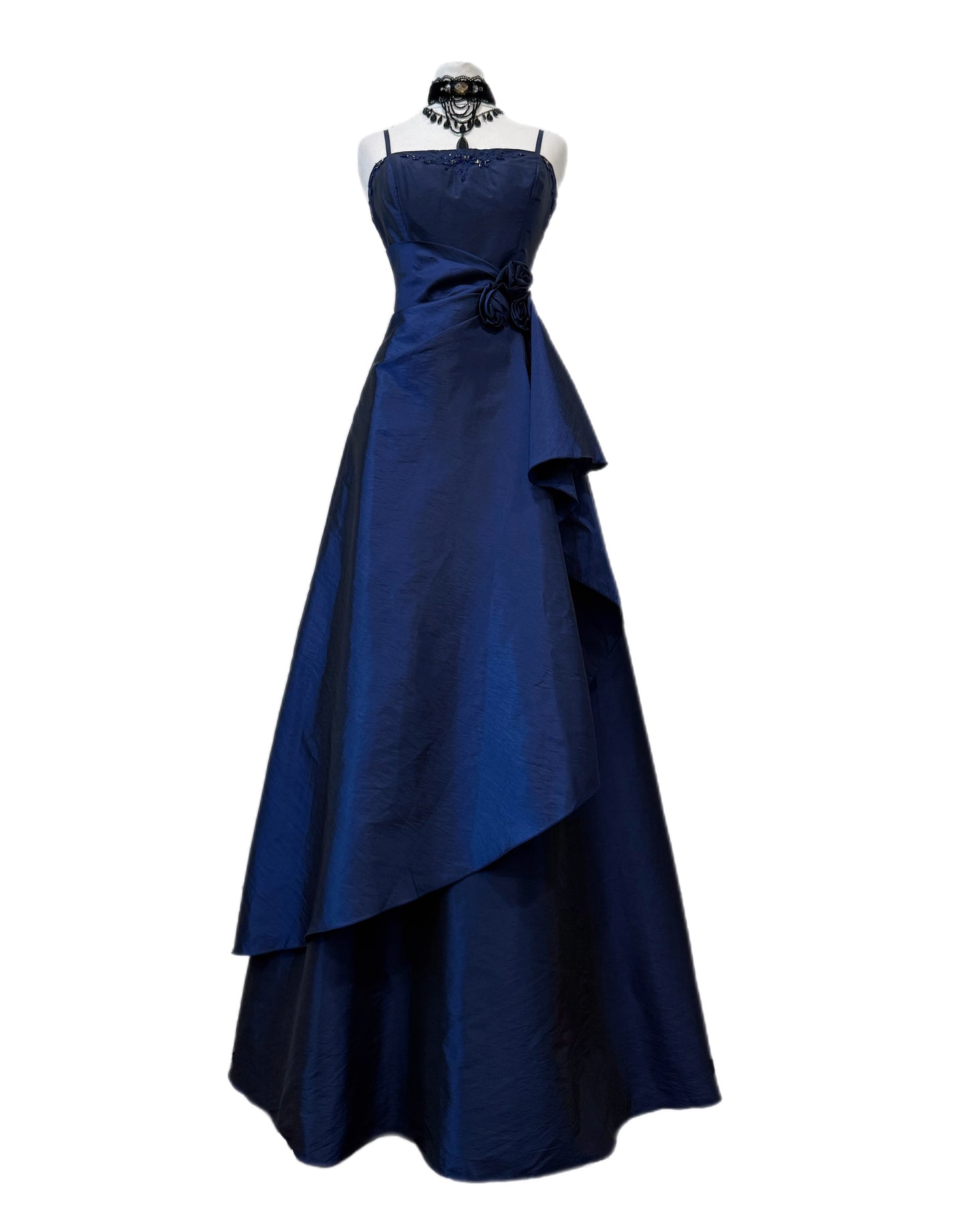 Vintage Sapphire Blue Ball Dress