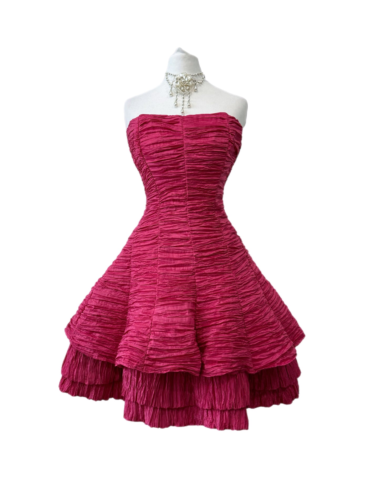 Pink mini dress