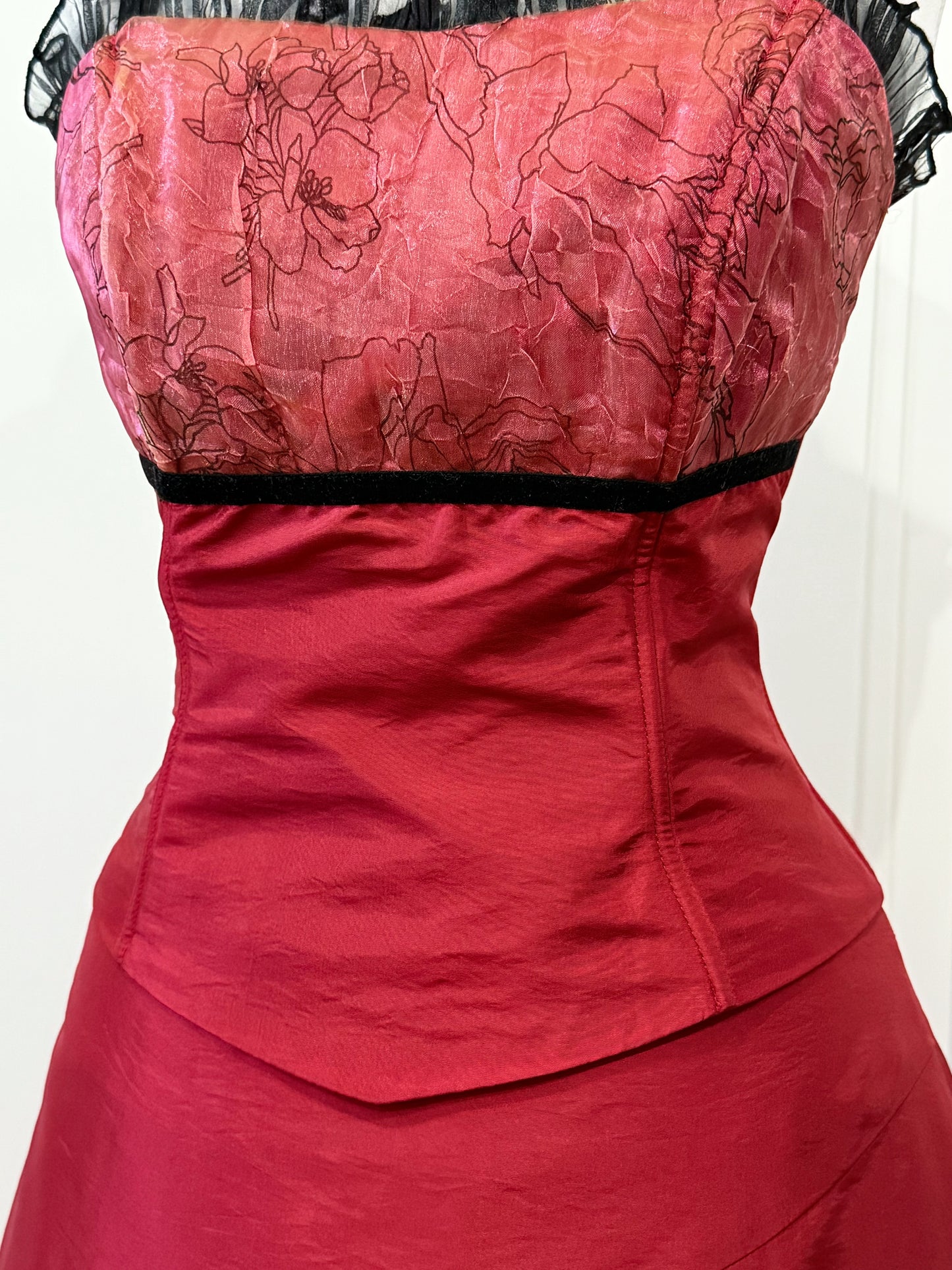 Burgundy dress set