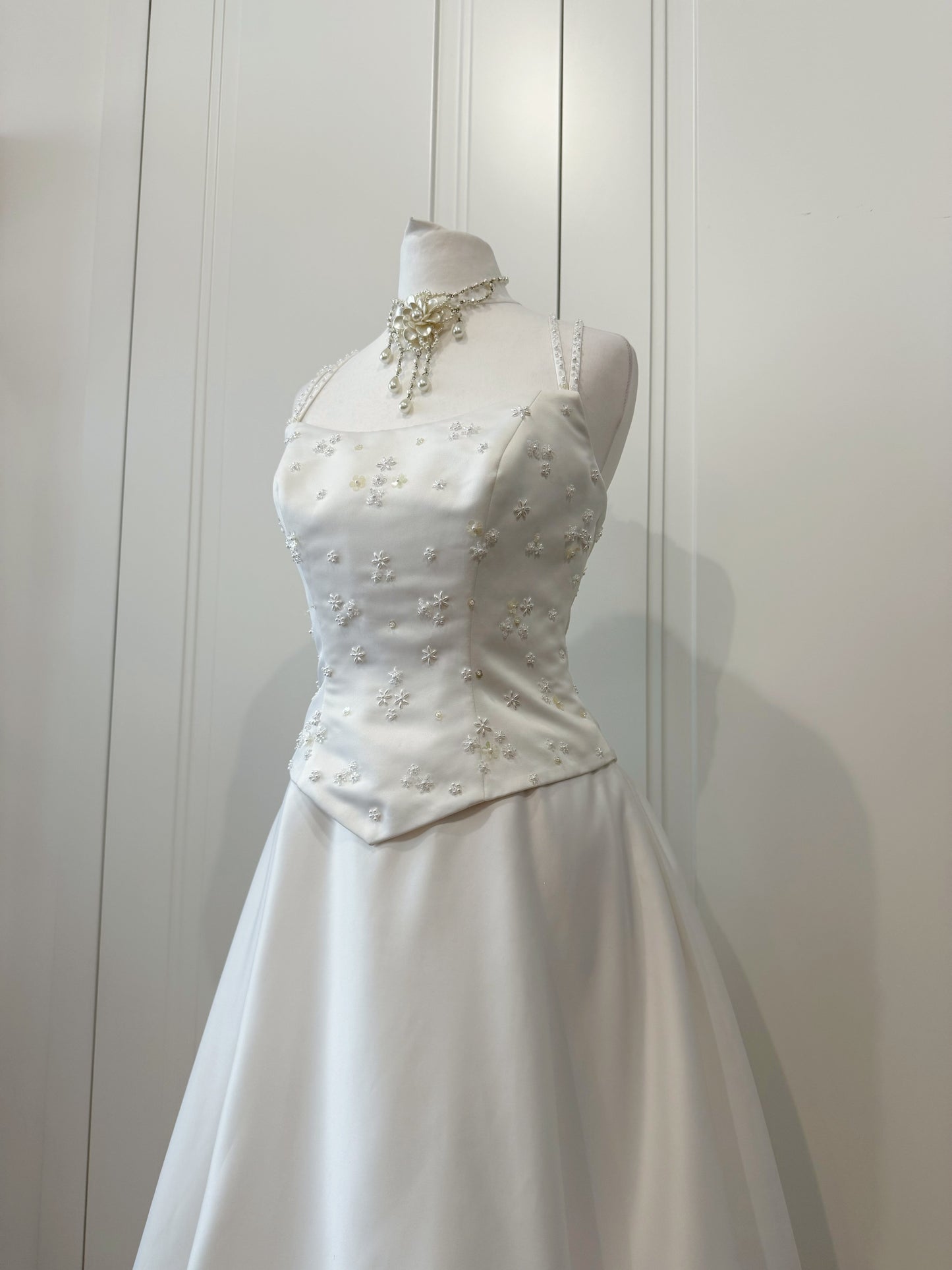 White Embellished Bridal Dress