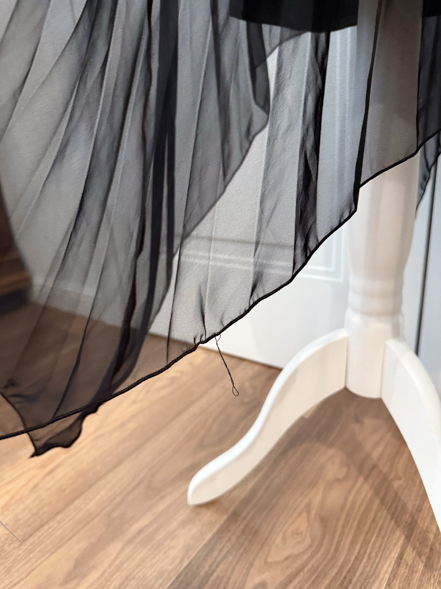 Black asymmetrical dress