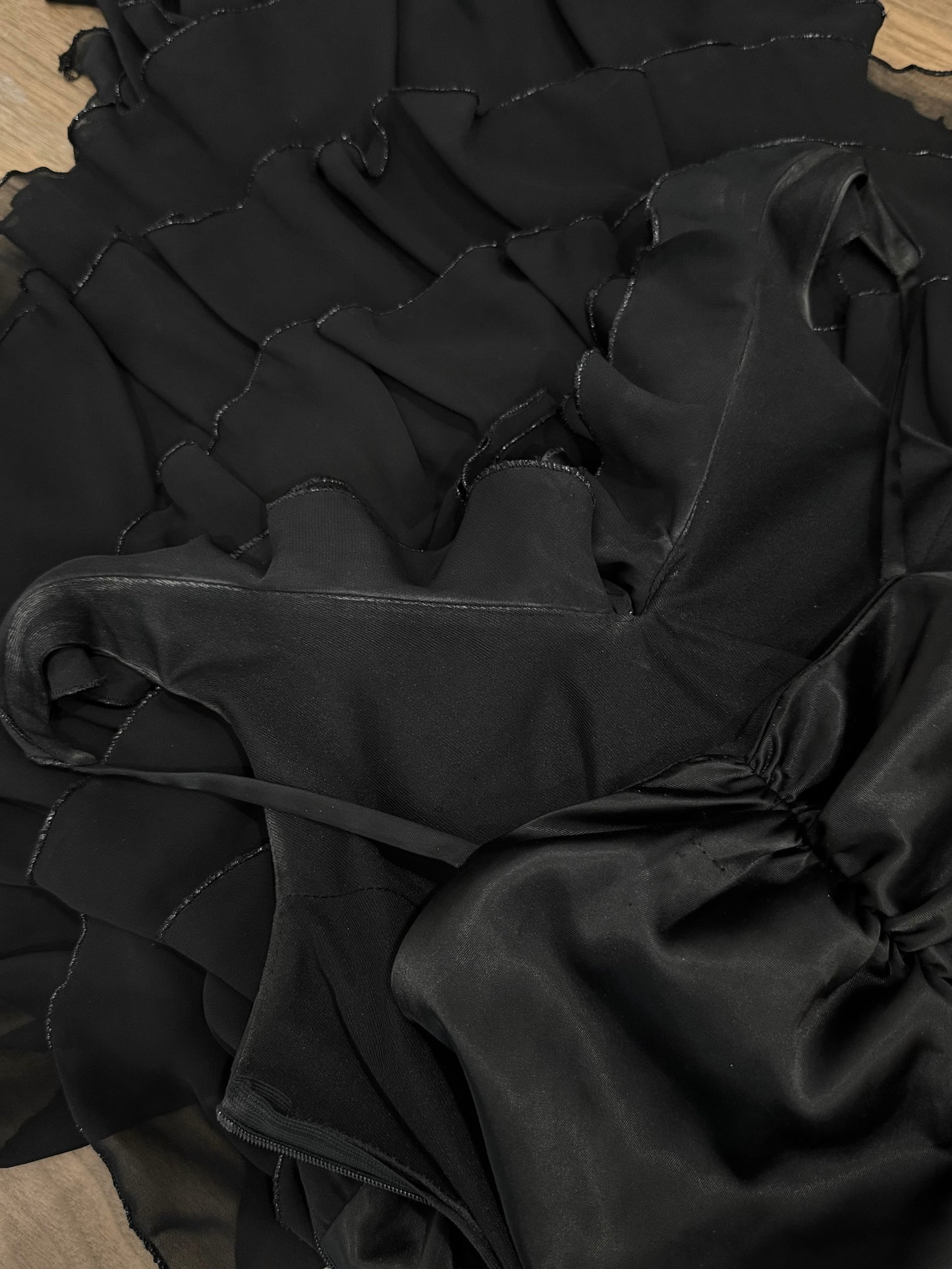 Black mini dress