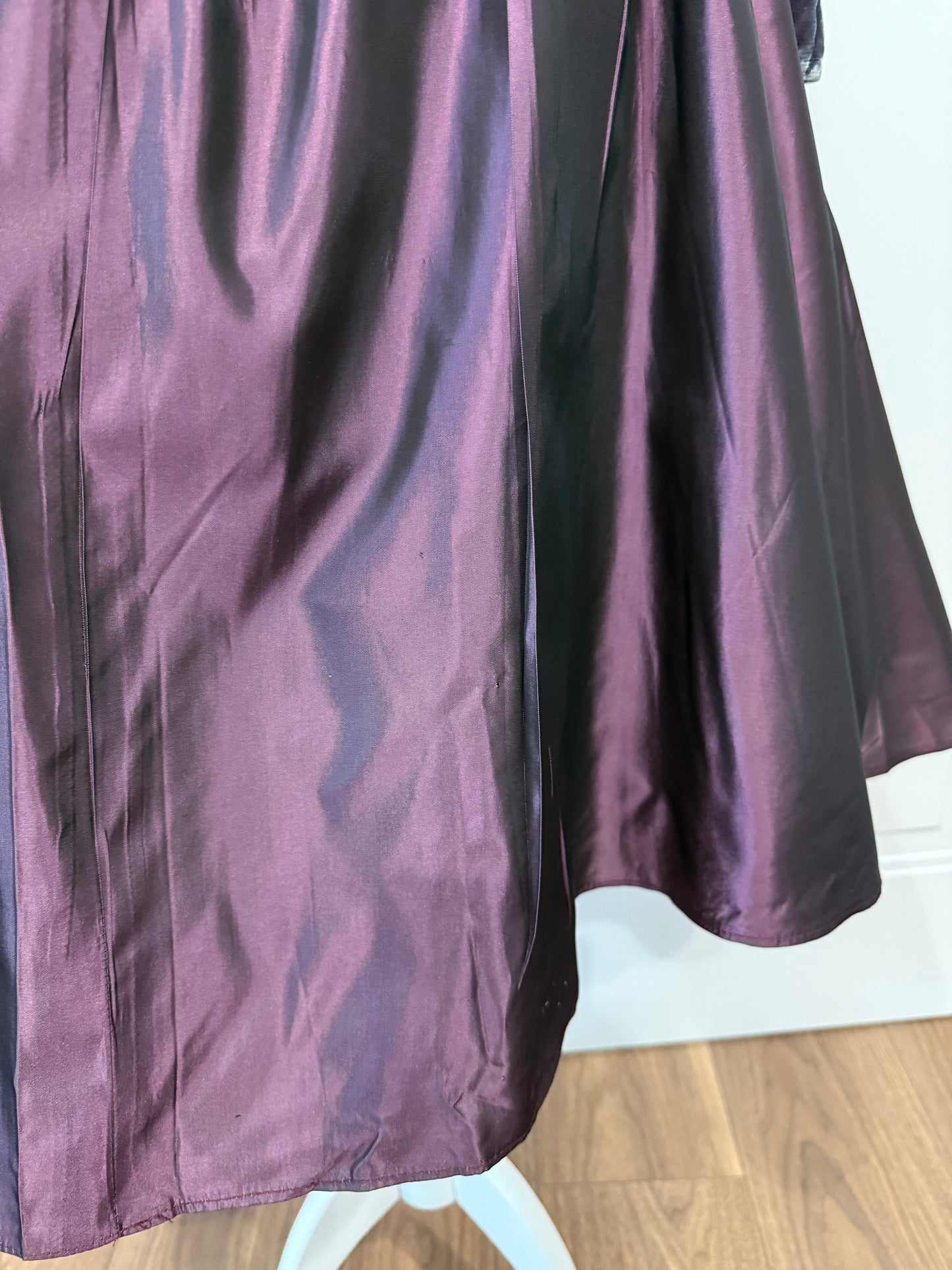 Purple midi dress