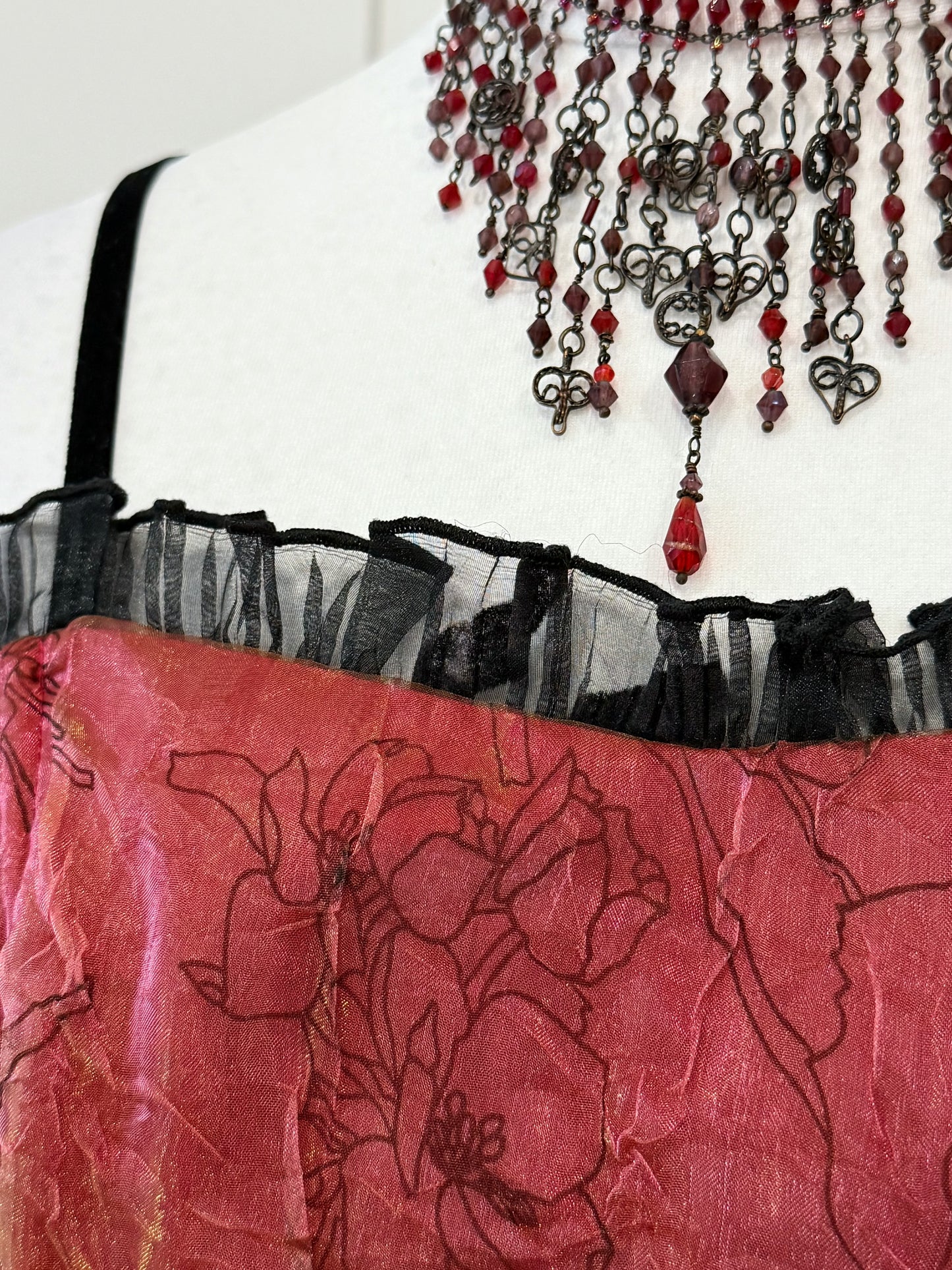 Burgundy dress set