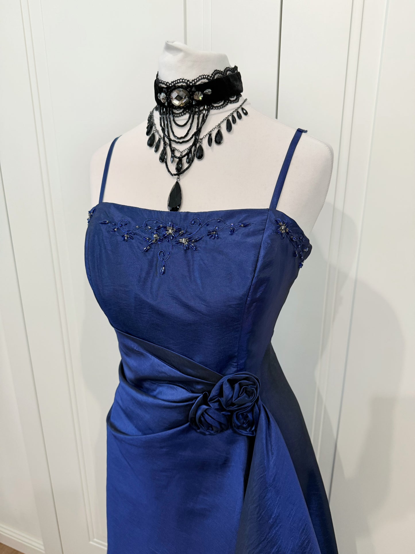 Vintage Sapphire Blue Ball Dress