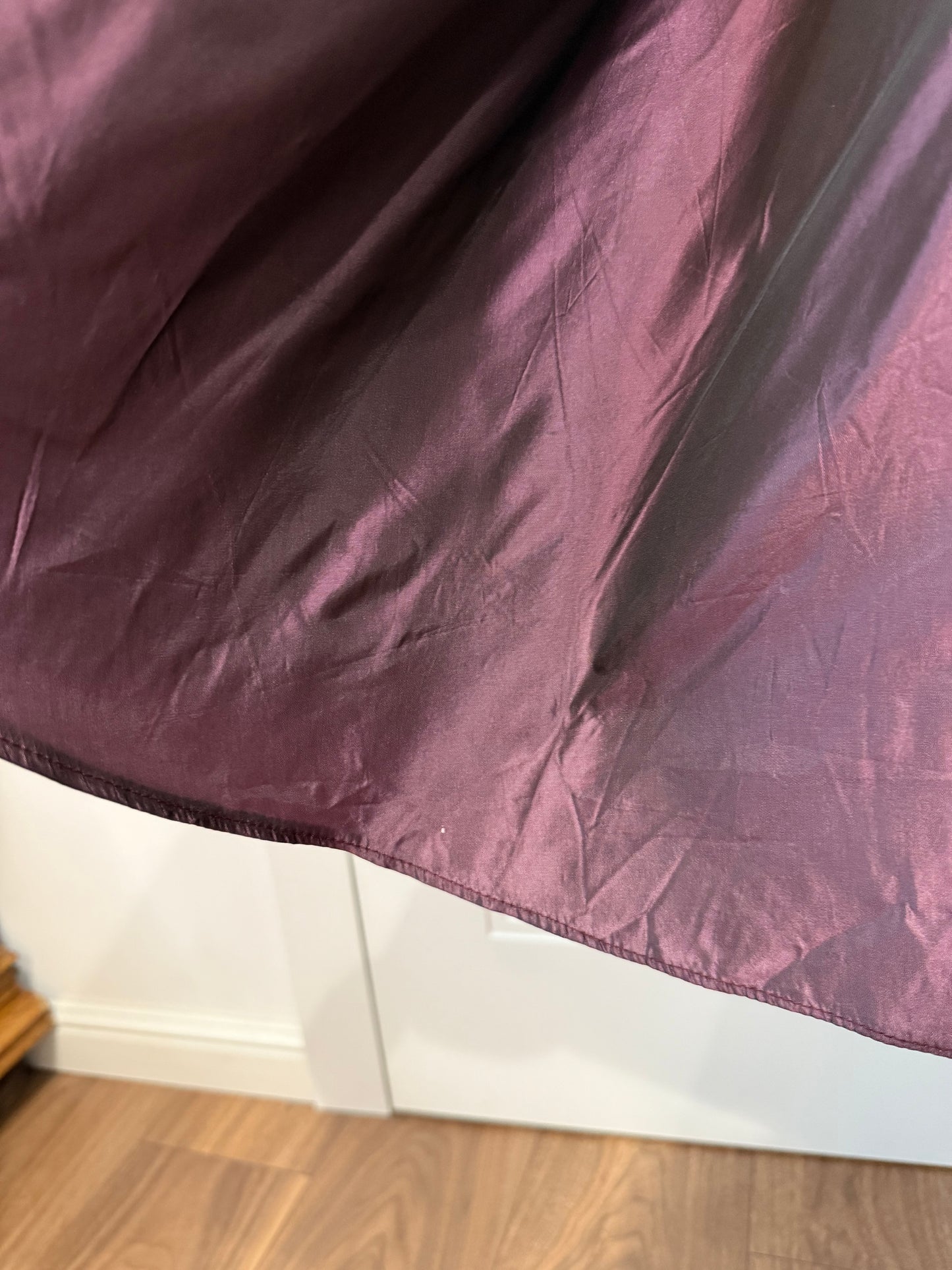 Purple midi dress