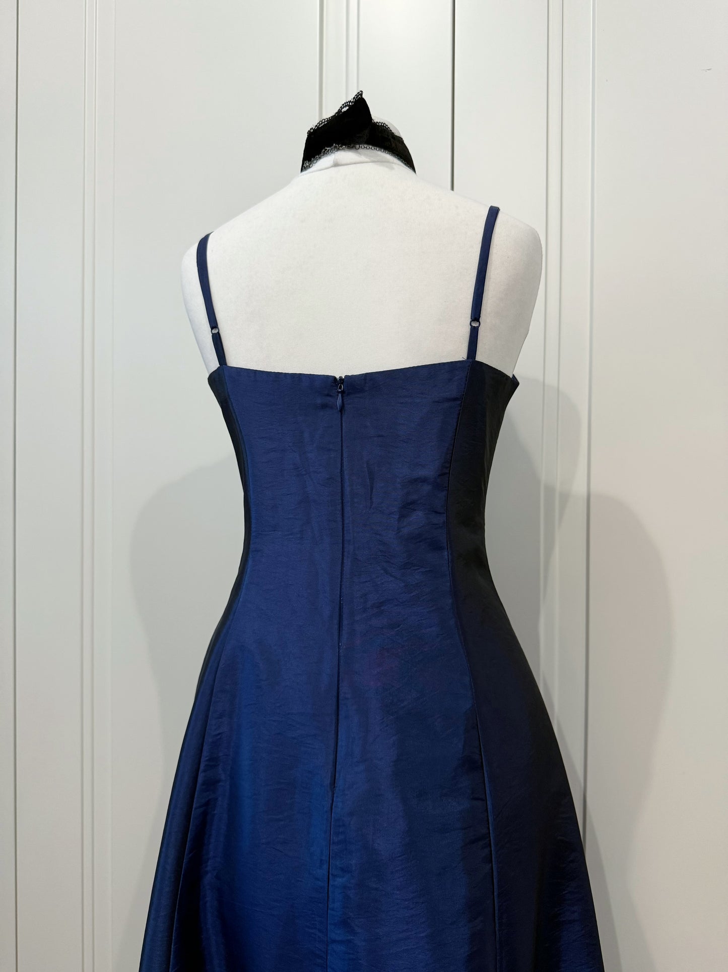 Vintage Sapphire Blue Ball Dress