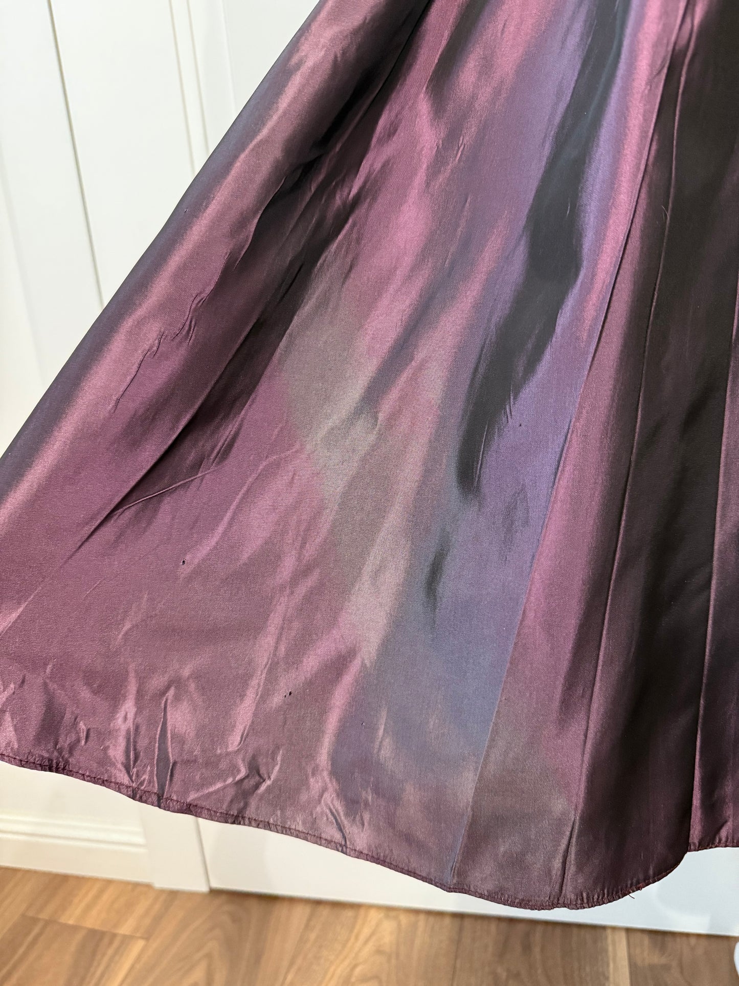 Purple midi dress
