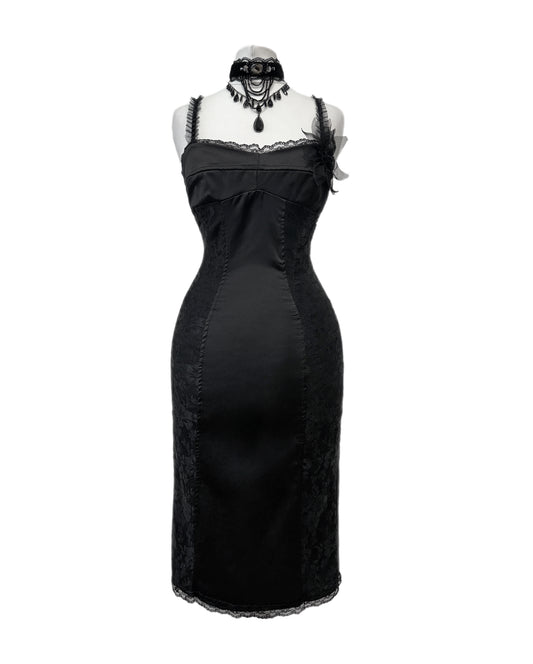Black mini dress