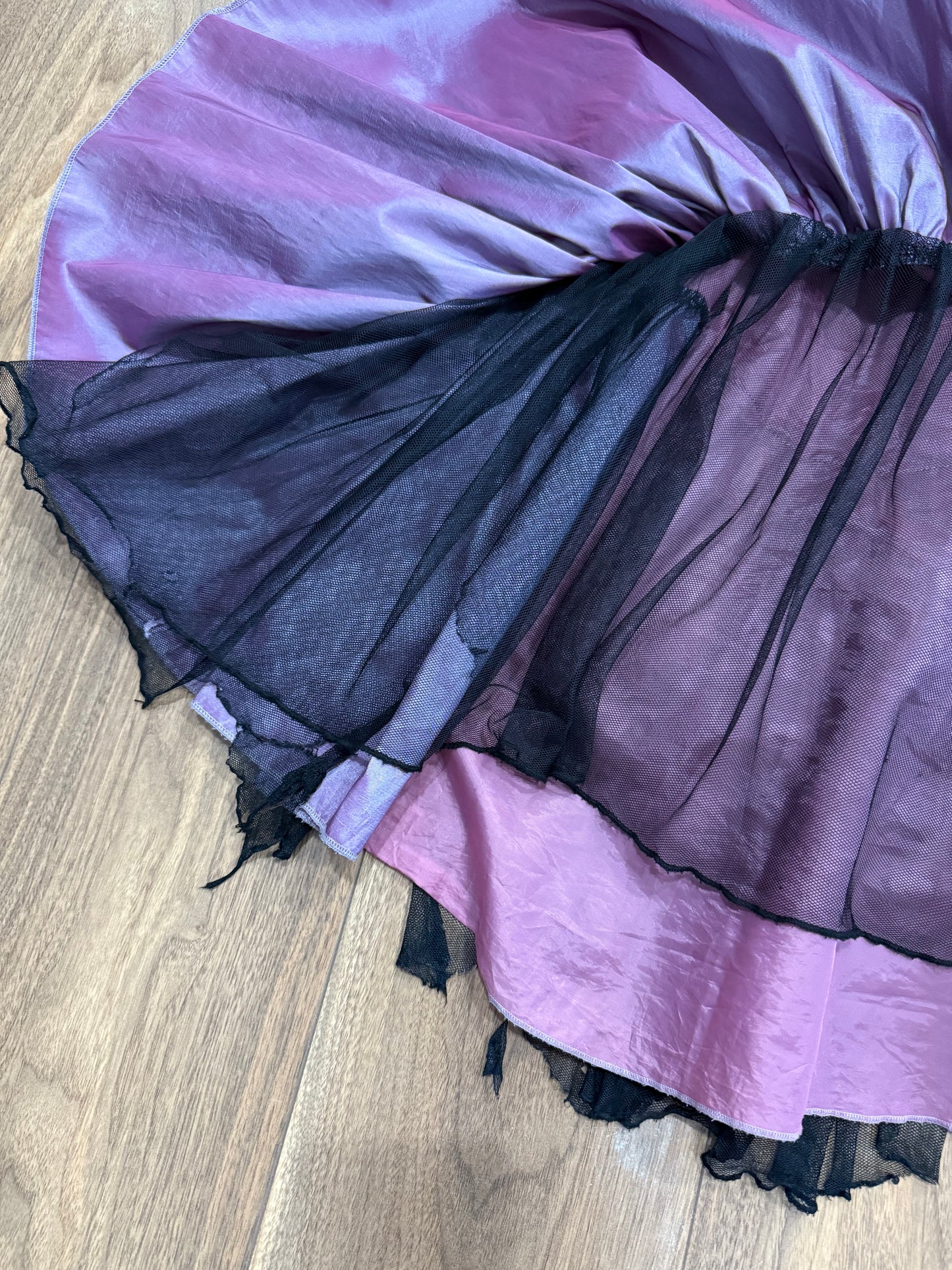 Long purple dress set