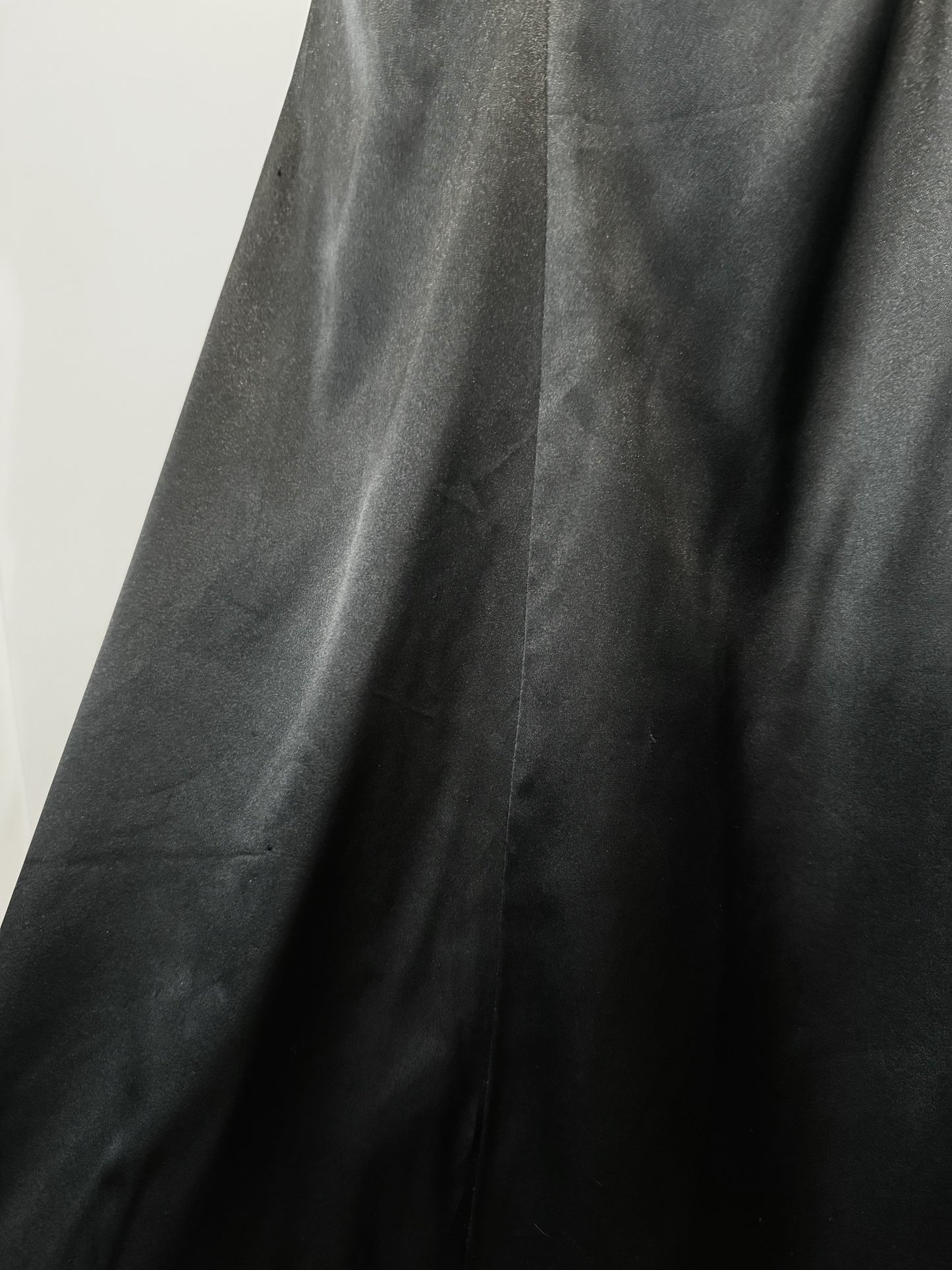 Black Satin Mermaid Maxi Dress