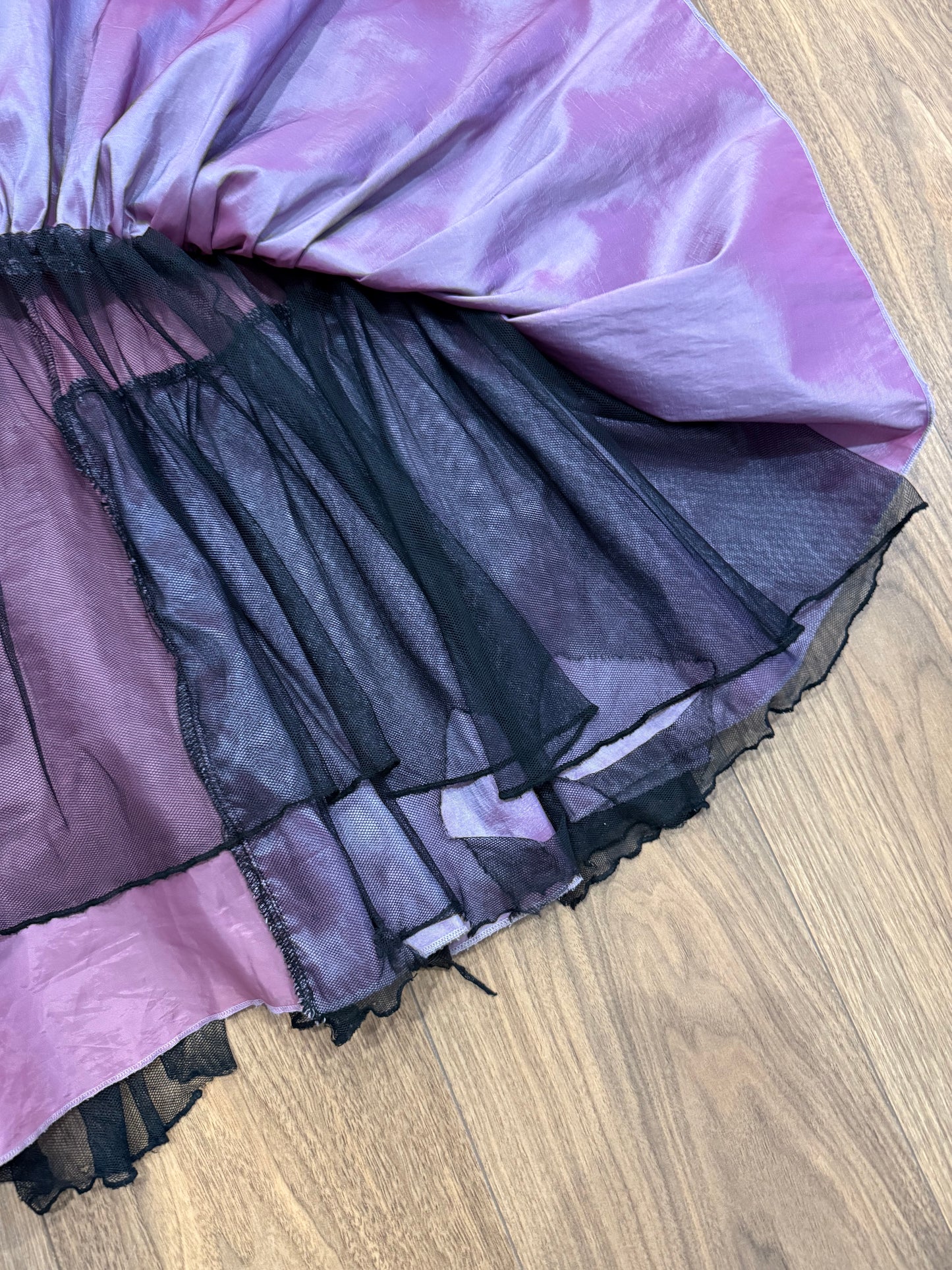 Long purple dress set