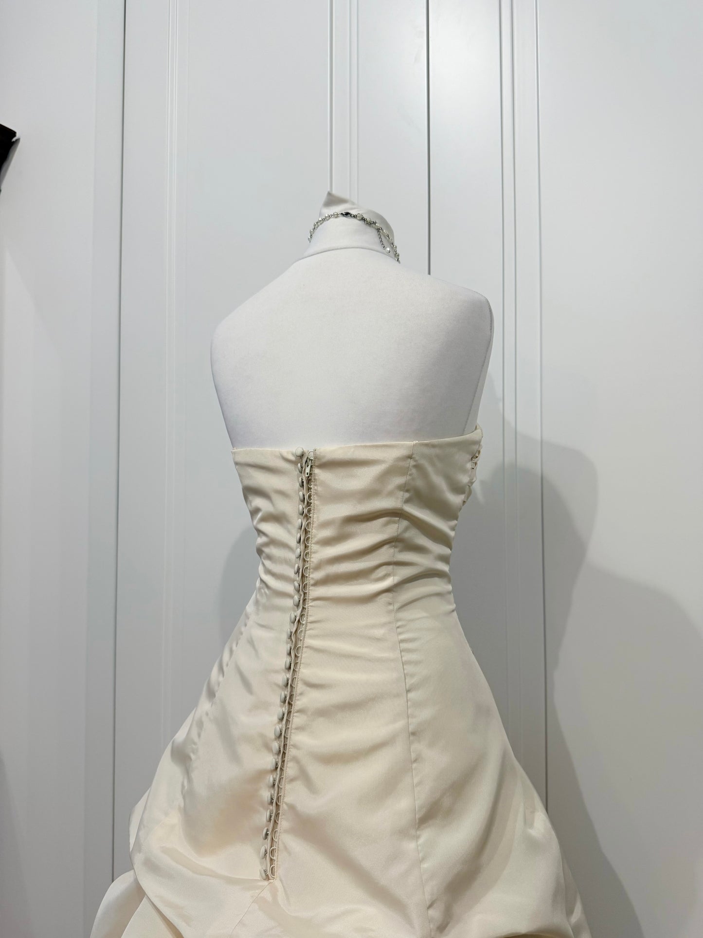 Ivory Wedding Dress with Cathedral Train