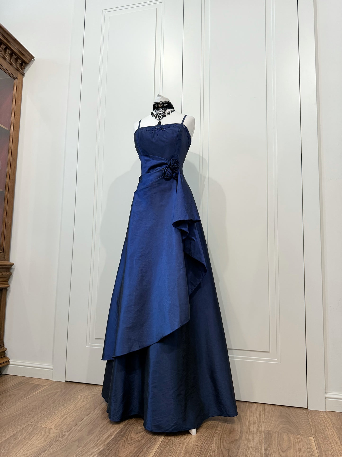 Vintage Sapphire Blue Ball Dress