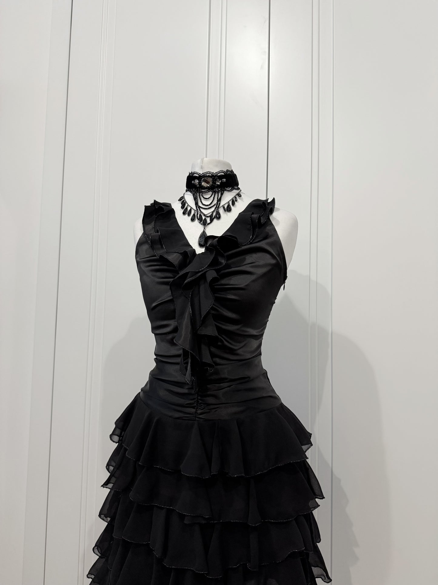 Black mini dress