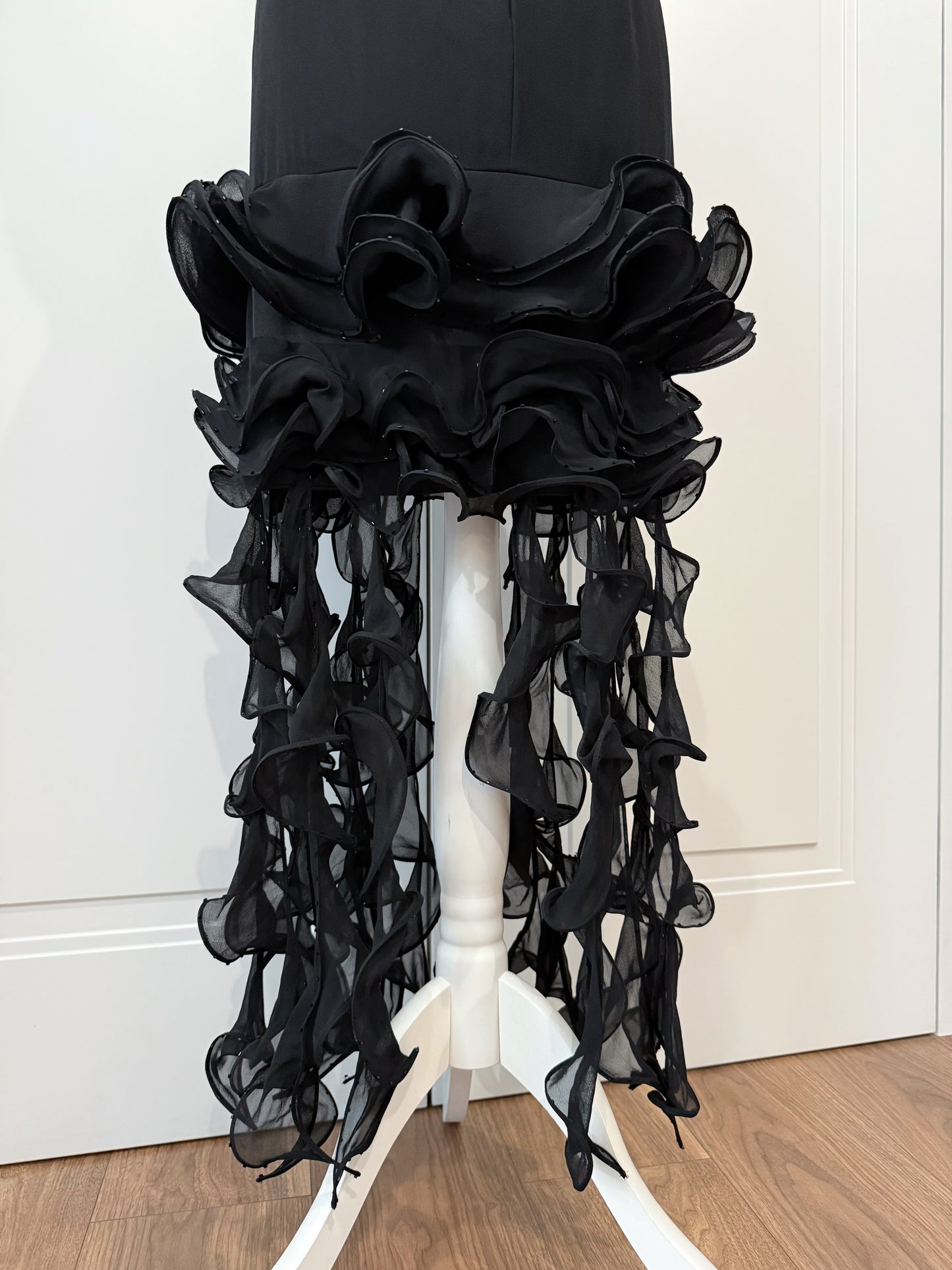 Unique black dress