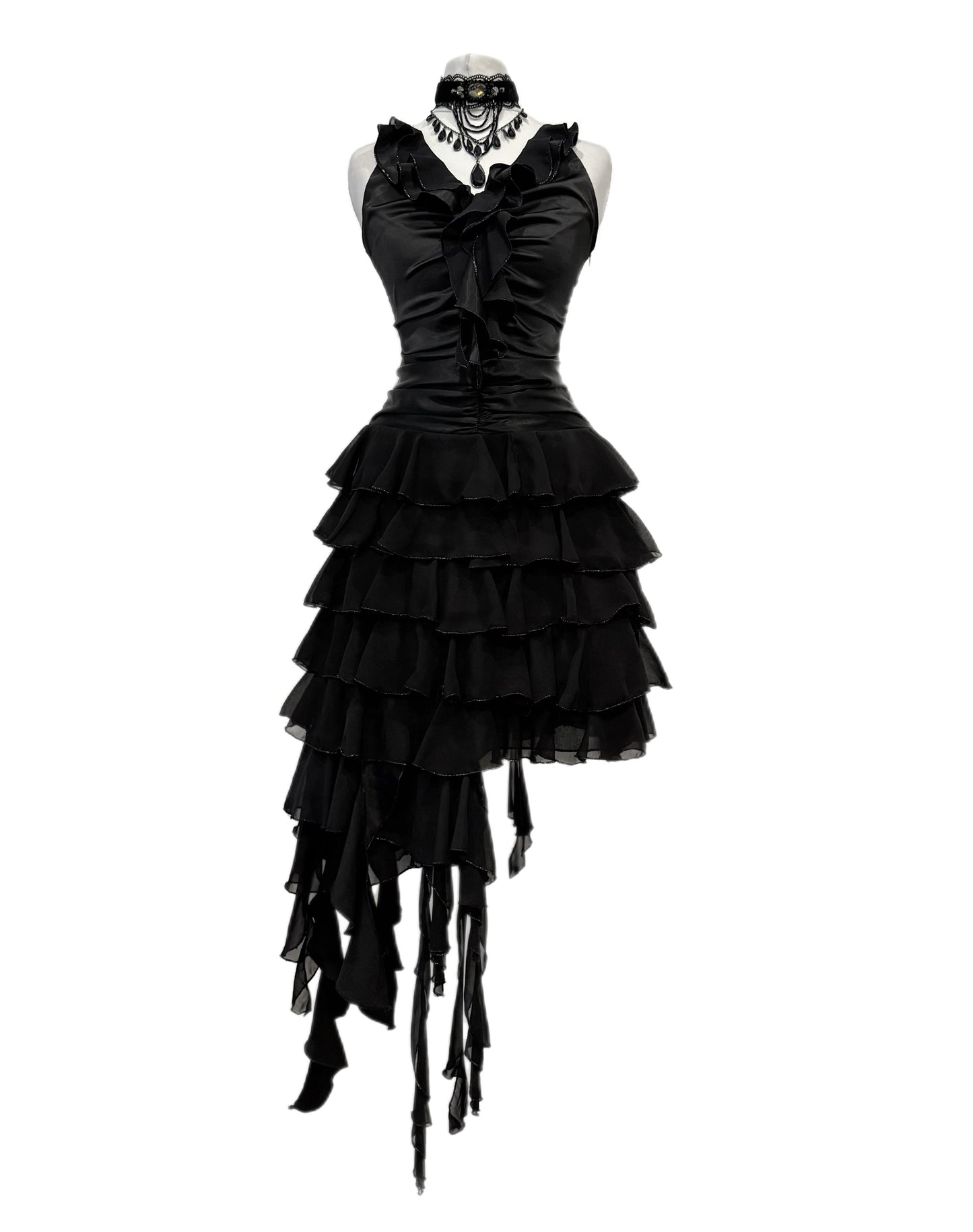 Black mini dress