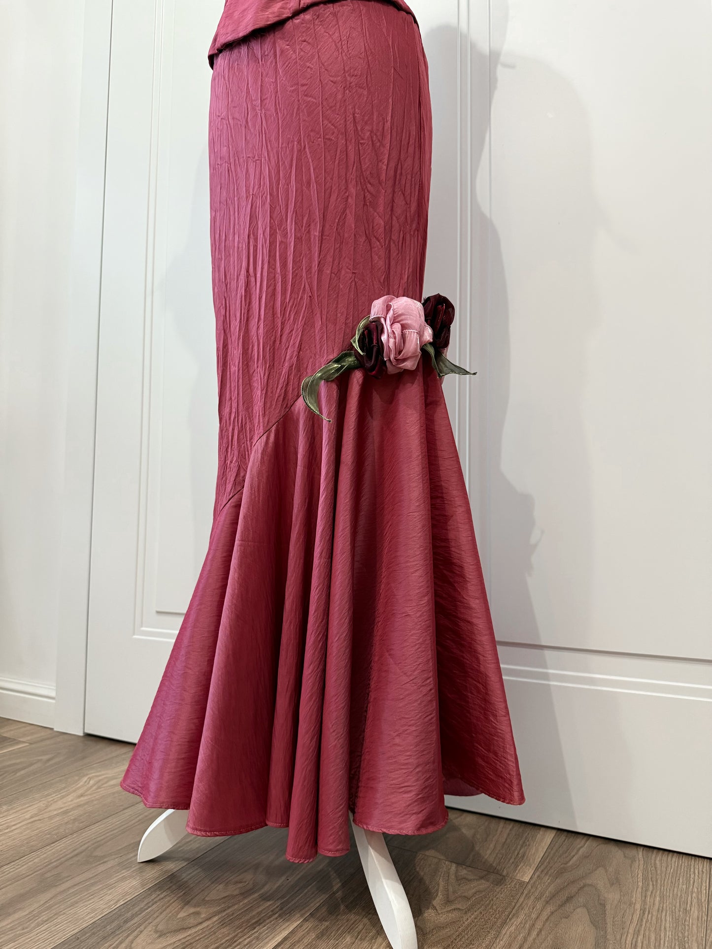 Dusty Rose Floral Dress Set