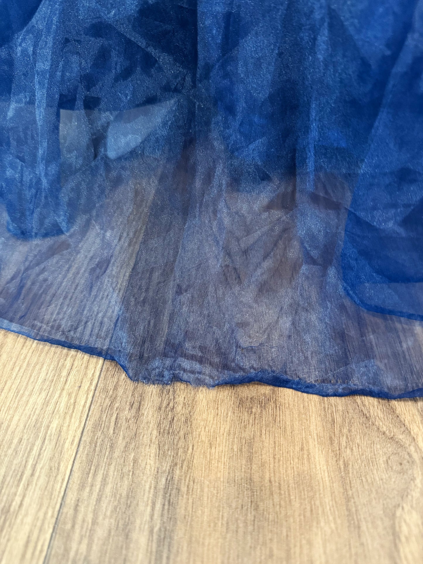 Vintage Midnight Blue Embroidered Dress