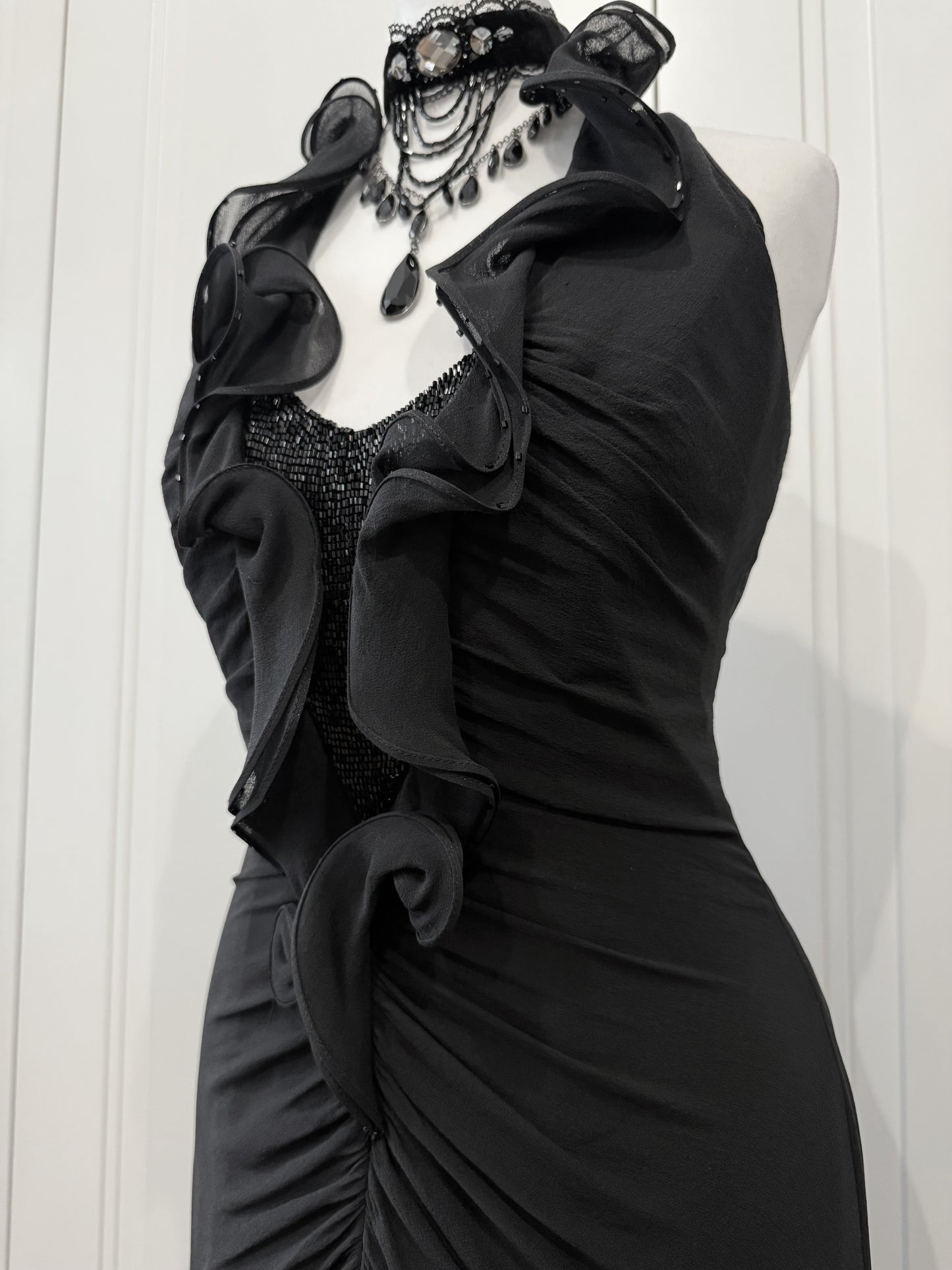 Unique black dress