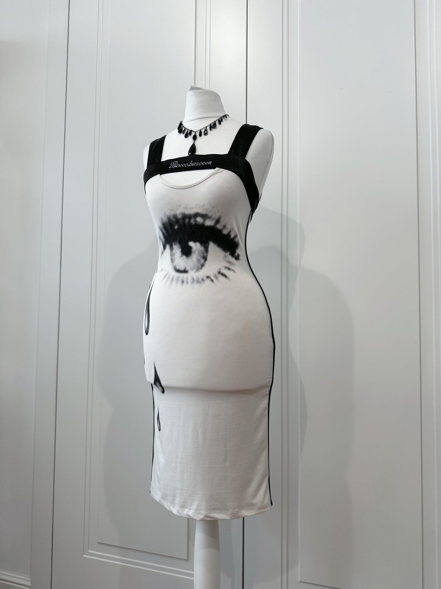 Crying Eye Graphic Midi Dress