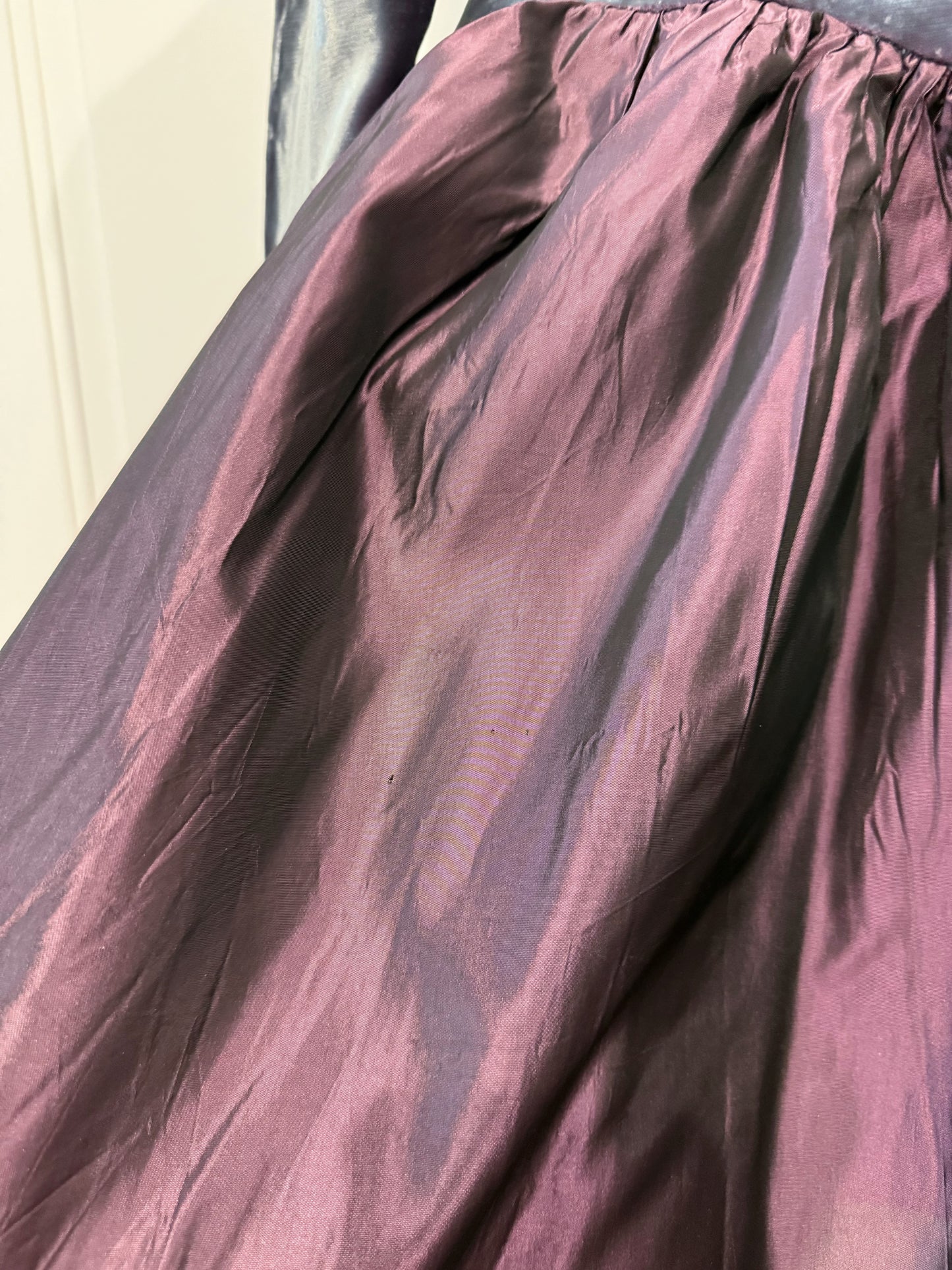 Purple midi dress